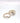 Anel com Diamante Oval e Meia Aliança Aparador com 24 Diamantes