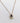 Collar con colgante de circonita Navette