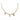 Pulseira em Ouro 18k Infantil com Três Pingentes / Children's 18k Gold Bracelet with Three Pendants - Ricca Jewelry