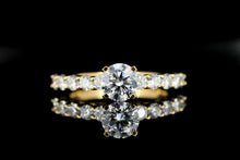  Anel de Ouro 18k Com 1 Diamante de 0.75Ct e 10 Diamantes de 0.06Ct - Ricca Jewelry