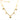 Gargantilha de Ouro 18k Modelo Bailarina com Pingentes de Coração / 18k Gold Ballerina Necklace with Heart Charms - Ricca Jewelry