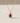 Pear-Cut Ruby Pendant Necklace with Natural Diamonds in 18K Gold