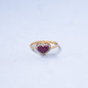 Anéis em Ouro 18k Modelo Coração Chuveirinho com Zircônias / 18k Gold Rings Heart Shower Model with Zirconia - Ricca Jewelry