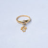 Anel de Ouro 18k com Zircônia em Gota Modelo Menina / 18k Gold Ring with Drop Zirconia Girl Model - Ricca Jewelry