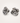 Sterling Silver Electroform Rose Flower Stud Earrings 25mm