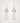Sterling Silver Moonstone & Aquamarine Cluster Drop Earrings