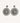 Sterling Silver Oxidized Mandala Disc Drop Earrings