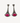 Sterling Silver Rubellite Tourmaline Marquise Marcasite Drop Earrings
