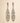 Sterling Silver Botanical Openwork Oval Drop Earrings