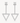 Sterling Silver Cubic Zirconia Double Triangle Drop Earrings
