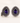 Sterling Silver Purple Cubic Zirconia Pear Sunburst Stud Earrings