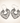 Sterling Silver Filigree Heart Drop Earrings
