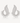 Sterling Silver Cubic Zirconia Flame Statement Earrings