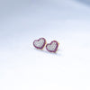 Brinco em Ouro 18k Modelo Coração Chuveirinho / 18k Gold Earring Heart Shower Model - Ricca Jewelry