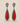 Sterling Silver Natural Coral Pear Drop Earrings