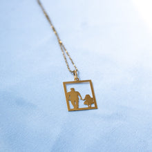  Pingente em Ouro 18k Modelo Familia Pai e Filha / 18k Gold Pendant Father and Daughter Model - Ricca Jewelry