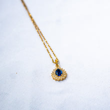  Pingentes de Ouro 18k com Zircônia em Gota cor Azul / 18k Gold Pendants with Blue Drop Zirconia - Ricca Jewelry