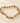 Alternating Polished and Textured Bead Bracelet in 18K Gold