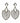 Sterling Silver Mother of Pearl Marquise Filigree Drop Earrings