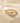 Solitaire Half Guard Ring with Zirconia in 18K Gold
