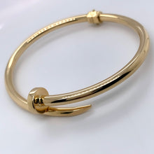  Bracelete em Ouro 18k Modelo Prego / 18k Gold Nail Model Bracelet