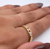 Anel em Ouro 18k Modelo Jesus com Zirconias / 18k Gold Jesus Ring