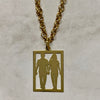 Pingente de Ouro 18k Modelo Casal / 18k Gold Couple Pendant - Elegance and Love in Every Detail - Ricca Jewelry