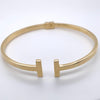 Bracelete em Ouro 18k Modelo T Inspiracao Tiffany / Luxury 18k Gold Bracelet - T Model Inspired by Tiffany