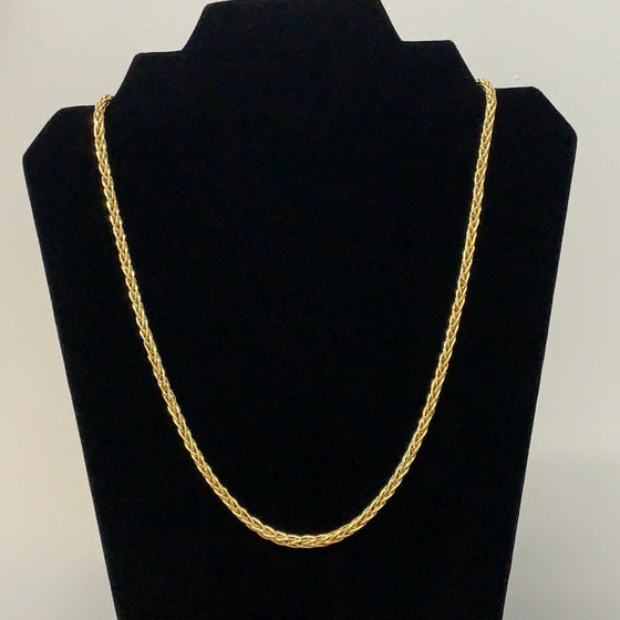 Corrente em Ouro 18k Modelo Palmeira / 18k Gold Palm Chain - Elegance and Sophistication Within Reach