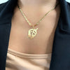Pingente em Ouro 18k Modelo Fe Fosco e Liso / 18k Gold 'Faith' Pendant - Sublime Elegance