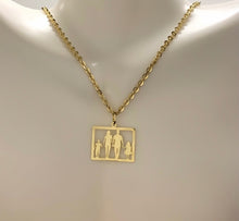  Pingente de Ouro 18k Modelo Familia com Pais e um Casal de Filhos - Ricca Jewelry