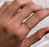 Anel de Ouro 18k Modelo Coração Fio 6mm - Ricca Jewelry