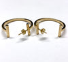 Brinco em Ouro 18k Modelo Argola Inspiracao Tiffany / 18k Gold Hoop Earrings Tiffany Inspiration