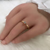 Anel de Ouro 18k Modelo Solitario com Diamante / 18k Gold Solitaire Ring with 0.16Ct Diamond - Ricca Jewelry