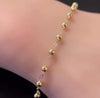 Pulseira Baby Collection em Ouro 18k com Esferas / Baby Collection 18K Gold Spheres Bracelet