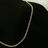 Corrente Corda Tricolor em Ouro 18k / 18k Gold Tricolor Rope Chain - Ricca Jewelry