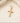 Cross with Christ Pendant in 18K Gold
