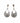 Sterling Silver Oxidized Filigree Teardrop Drop Earrings