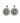 Sterling Silver Oxidized Mandala Disc Drop Earrings