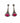 Sterling Silver Rubellite Tourmaline Marquise Marcasite Drop Earrings
