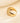 Hoop Ring with Flower and Cubic Zirconia in 18K Gold