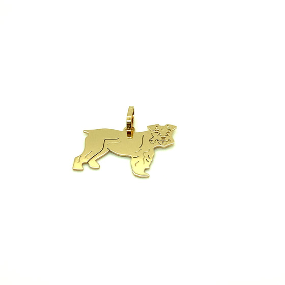 Pingente em Ouro 18k Modelo Pet Cachorro Schnauzer / 18k Gold Pendant Schnauzer Dog Pet Model - Ricca Jewelry