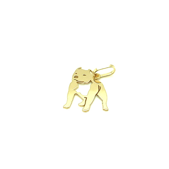 Pingente em Ouro 18k Modelo Pet Cachorro Pit Bull / 18k Gold Pendant Pit Bull Dog Pet Model - Ricca Jewelry