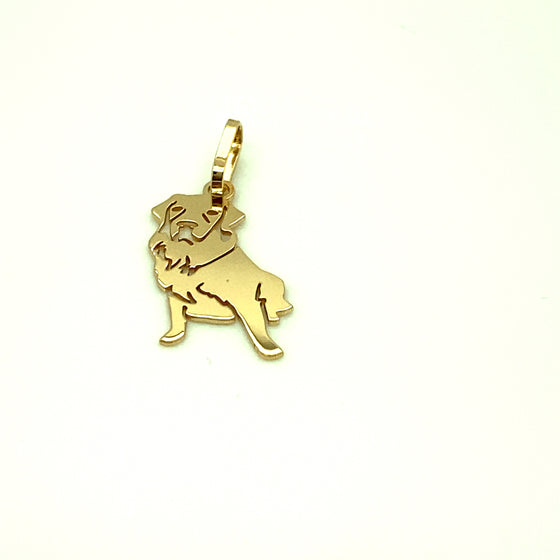 Pingente em Ouro 18k Modelo Pet Cachorro Golden Retriever / 18k Gold Pendant Golden Retriever Dog Pet Model - Ricca Jewelry