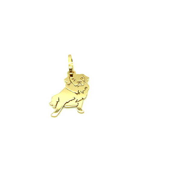 Pingente em Ouro 18k Modelo Pet Cachorro Golden Retriever / 18k Gold Pendant Golden Retriever Dog Pet Model - Ricca Jewelry