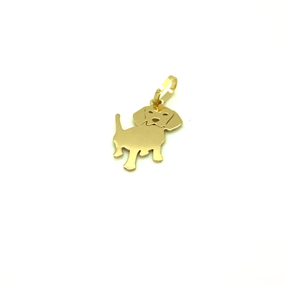 Pendant in Yellow Gold 18 Jack terrier - Ricca Jewelry
