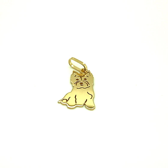 Pingente em Ouro 18k Modelo Pet Cachorro Yorkishire / 18k Gold Pendant Yorkishire Dog Pet Model - Ricca Jewelry