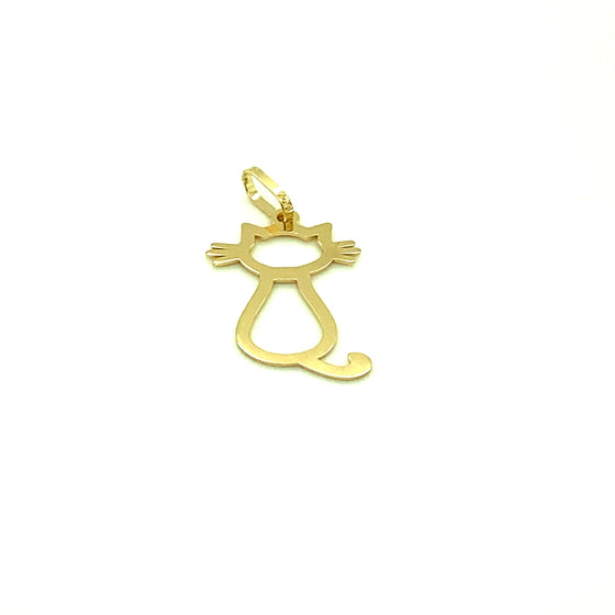 Pingente em Ouro 18k Modelo Pet Gato / 18k Gold Pendant Pet Cat Model - Ricca Jewelry