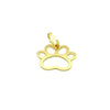 Pingente em Ouro 18k Modelo Pata de Cachorro Vazado / 18k Gold Pendant Hollow Dog Paw Model - Ricca Jewelry