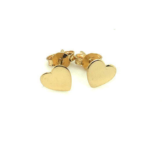 Heart Collection 18k Yellow Gold Plate Earrings - Ricca Jewelry